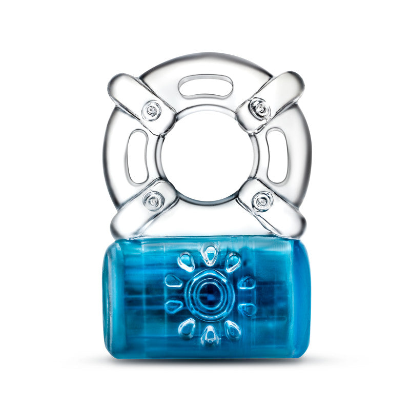Play With Me Pleaser Rechargeable C Ring Blue Blue Rechargeable Cock Ring