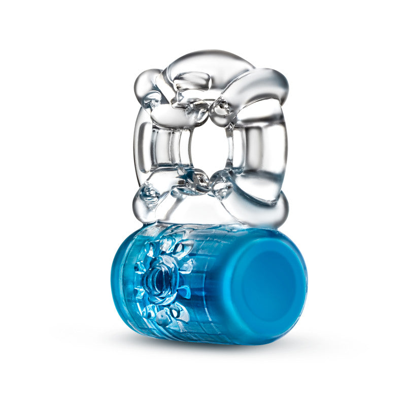 Play With Me Pleaser Rechargeable C Ring Blue Blue Rechargeable Cock Ring