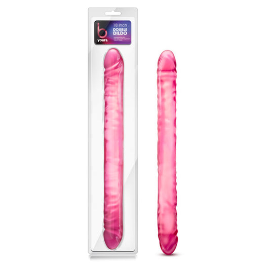 B Yours 18'' Double Dildo Pink 45.7 Cm (18'') Double Dong