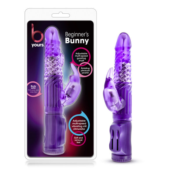 B Yours Beginner's Bunny Purple 22.2 Cm (8.75'') Rabbit Vibrator
