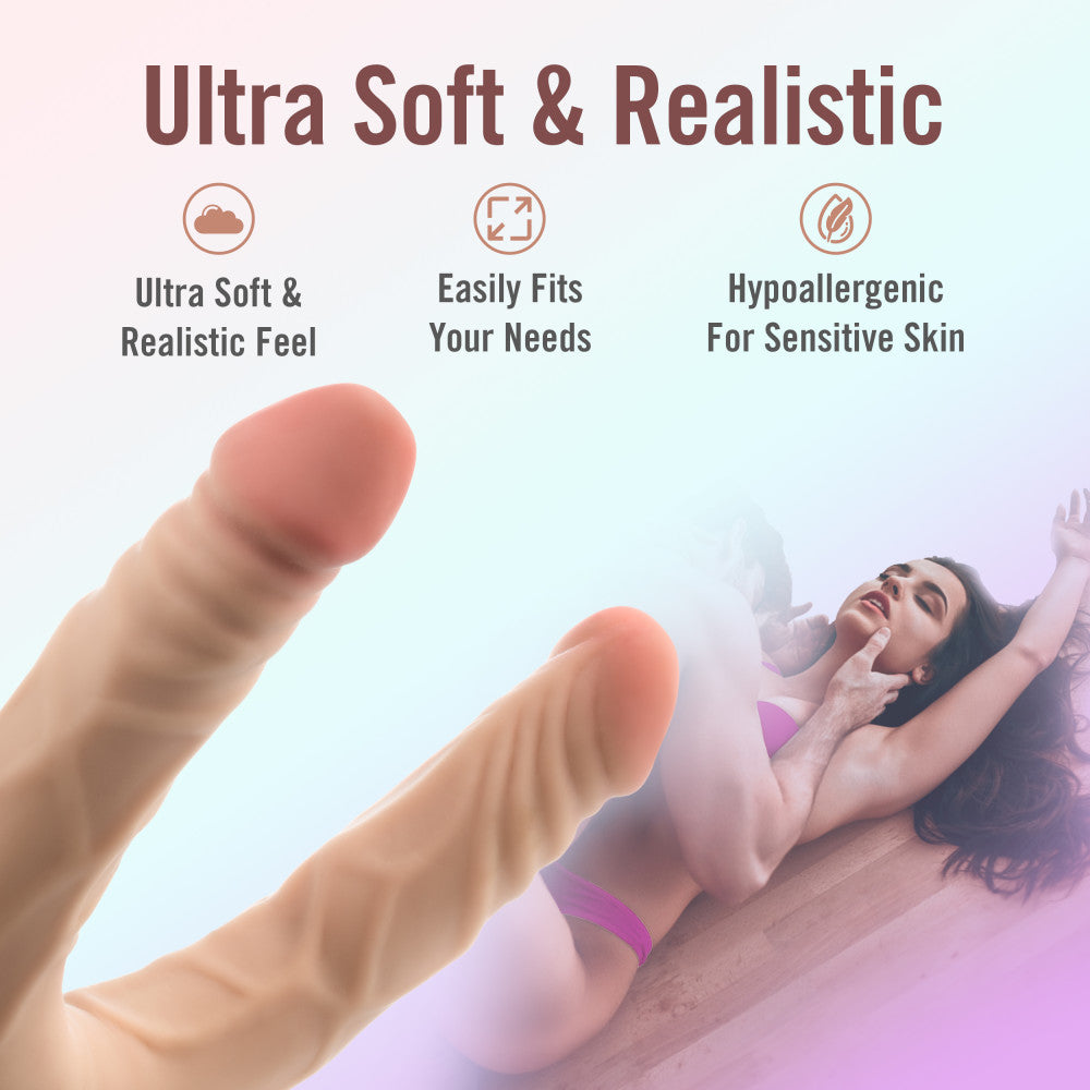 Dr. Skin Plus 14'' Posable Double Dong Flesh 35.5 Cm Double Dong