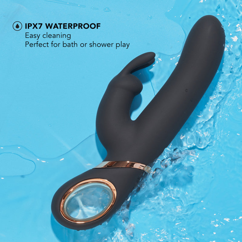 Lush Victoria Black 22.9 Cm (9'') Usb Rechargeable Rabbit Vibrator