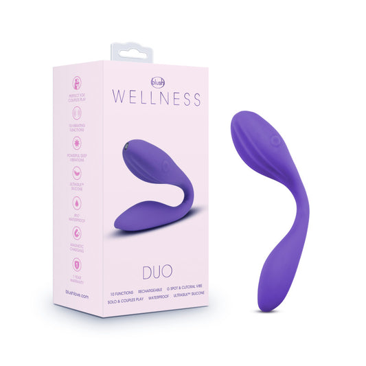 Wellness Duo Purple Purple Usb Rechargeable Couples Vibrator