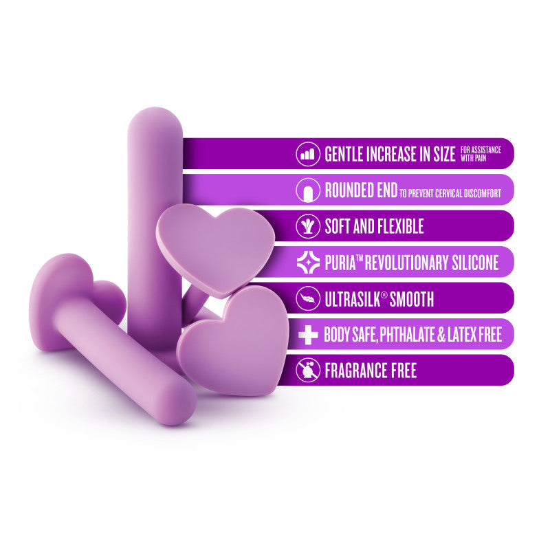 Wellness Dilator Kit Purple Vaginal Dilators Set Of 4 Sizes