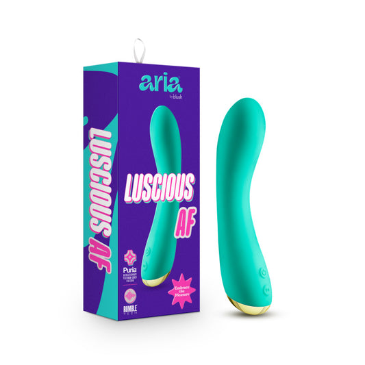 Aria Luscious Af Teal 17.8 Cm Usb Rechargeable Vibrator