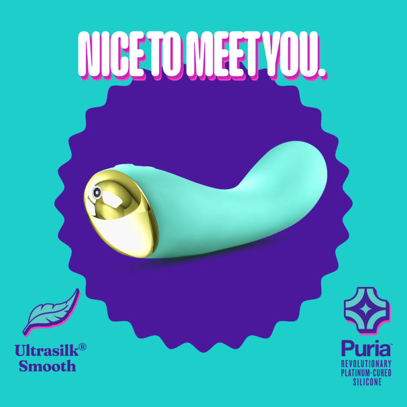 Aria Luscious Af Teal 17.8 Cm Usb Rechargeable Vibrator