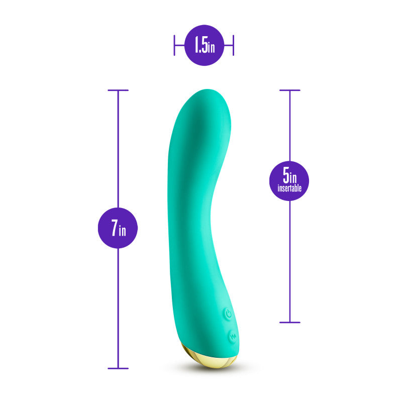 Aria Luscious Af Teal 17.8 Cm Usb Rechargeable Vibrator