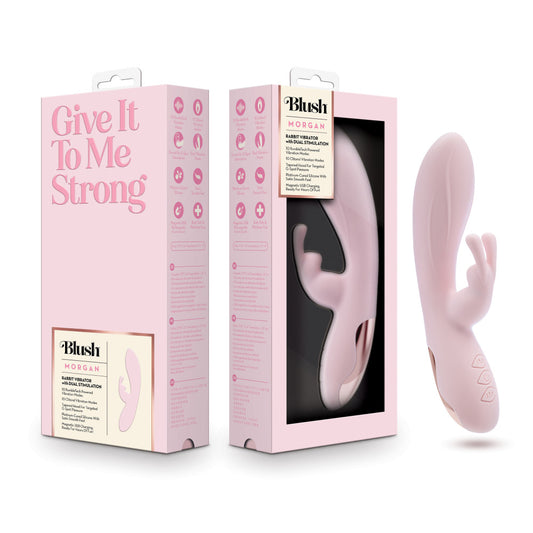 Blush Morgan Pink 19.7 Cm Usb Rechargeable Rabbit Vibrator