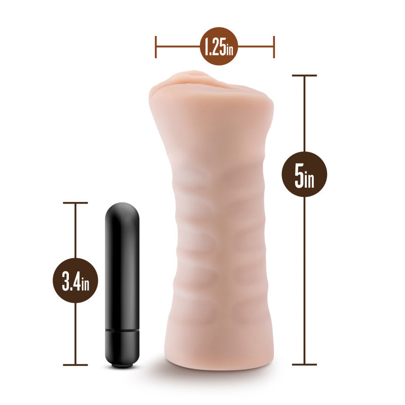 M For Men Rain Flesh Vibrating Vagina Stroker
