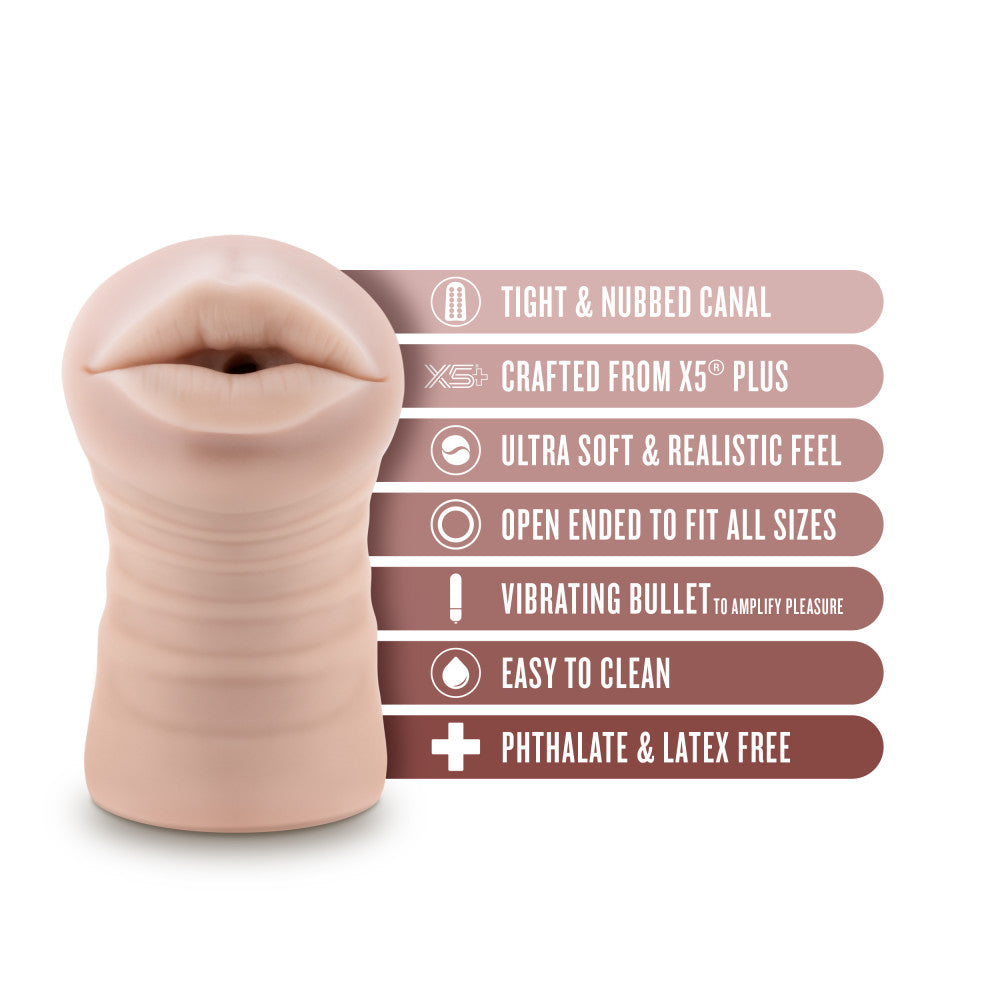 En Lust Nicole Flesh Vibrating Oral Stroker