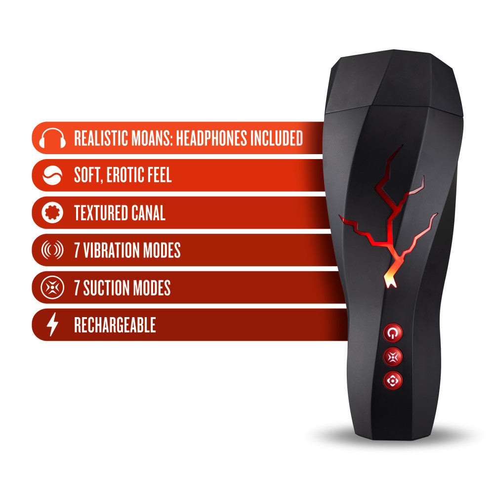 M For Men Storm Usb Rechargeable Milking & Vibrating Auto Stroker