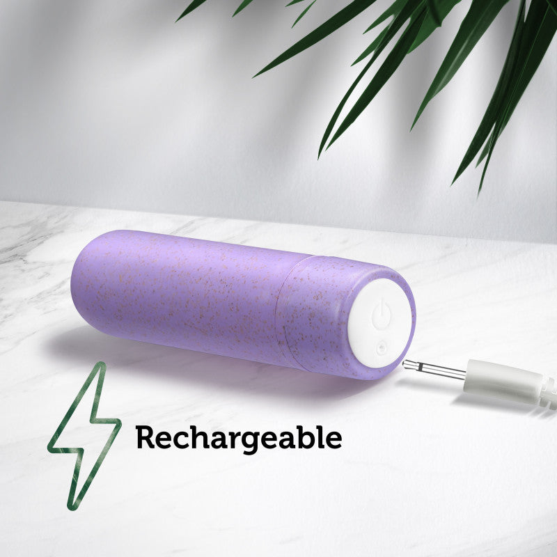 Gaia Eco Rechargeable Bullet Lilac Purple Usb Rechargeable Bullet