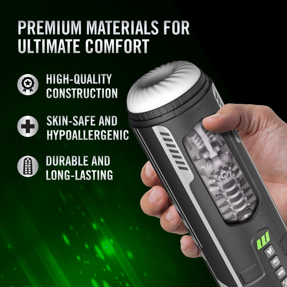 M For Men Master Blaster Usb Rechargeable Vibrating & Sucking Auto Stroker
