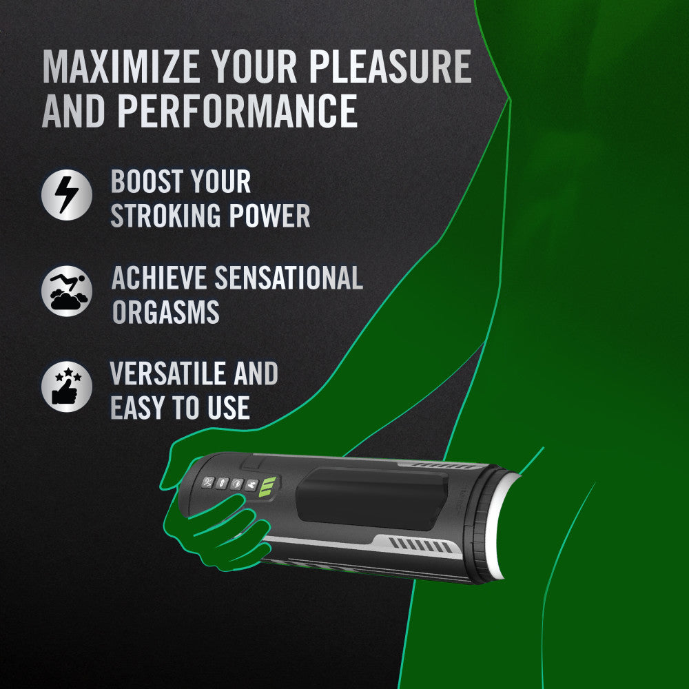 M For Men Master Blaster Usb Rechargeable Vibrating & Sucking Auto Stroker