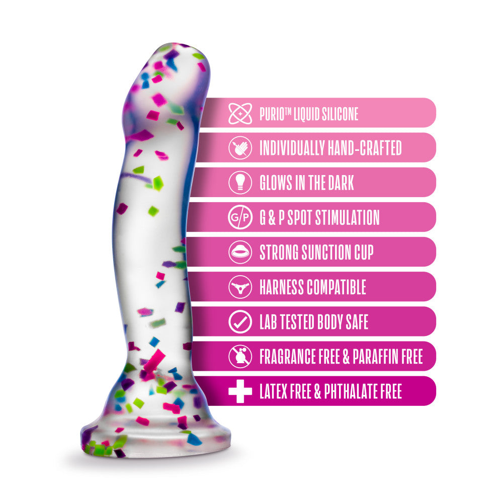Neo Elite Glow Hanky Panky Glow In Dark Clear 19 Cm Dong