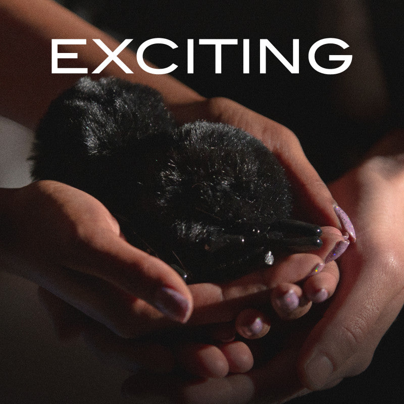Noir Pom Adjustable Nipple Clamps Black Furry Nipple Clamps