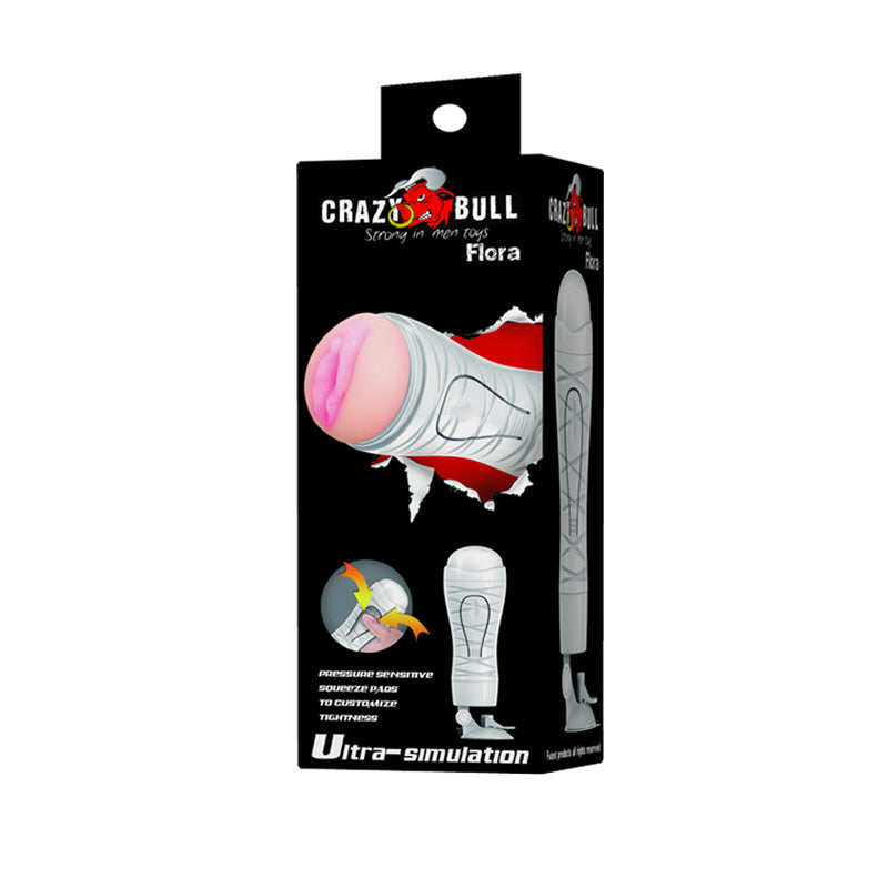 Crazy Bull Flora Stroker Flesh Squeezable Vagina Stroker With Suction Base