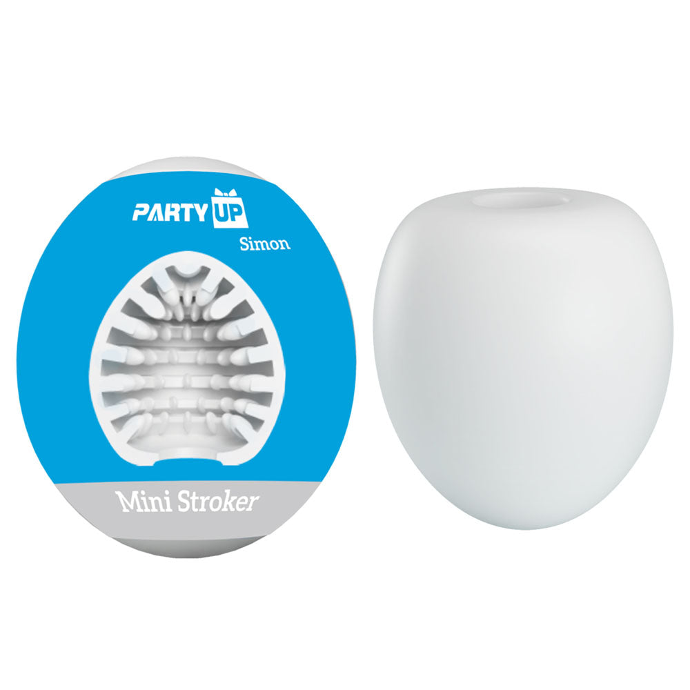 Party Up Simon Mini Stroker White Mini Stroker