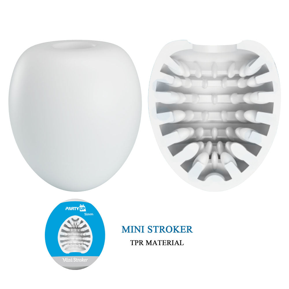 Party Up Simon Mini Stroker White Mini Stroker