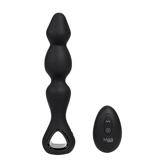 Maia Hudson Black 19 Cm Usb Rechargeable Anal Vibrator With Wireless Remote