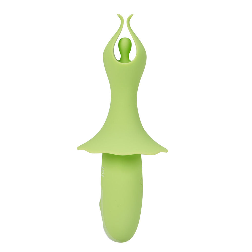 Maia Sienna Green Green 15.2 Cm Usb Rechargeable Fluttering Bullet