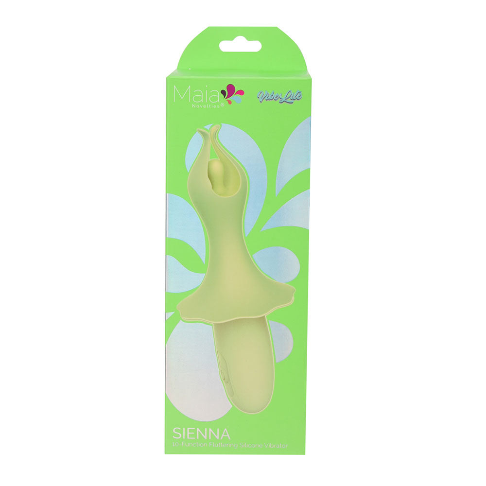 Maia Sienna Green Green 15.2 Cm Usb Rechargeable Fluttering Bullet