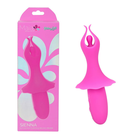 Maia Sienna Pink Pink 15.2 Cm Usb Rechargeable Fluttering Bullet