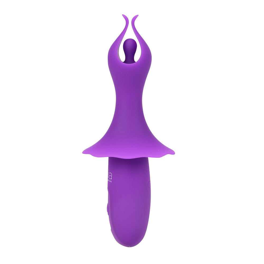 Maia Sienna Purple Purple 15.2 Cm Usb Rechargeable Fluttering Bullet