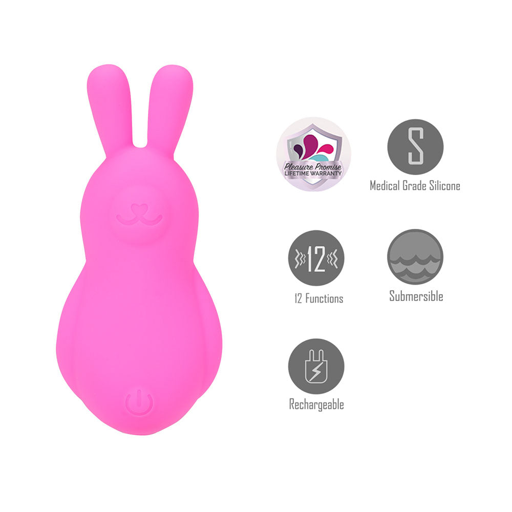 Maia Bri Pink Pink 9 Cm Usb Rechargeable Vibrating Bunny Bullet