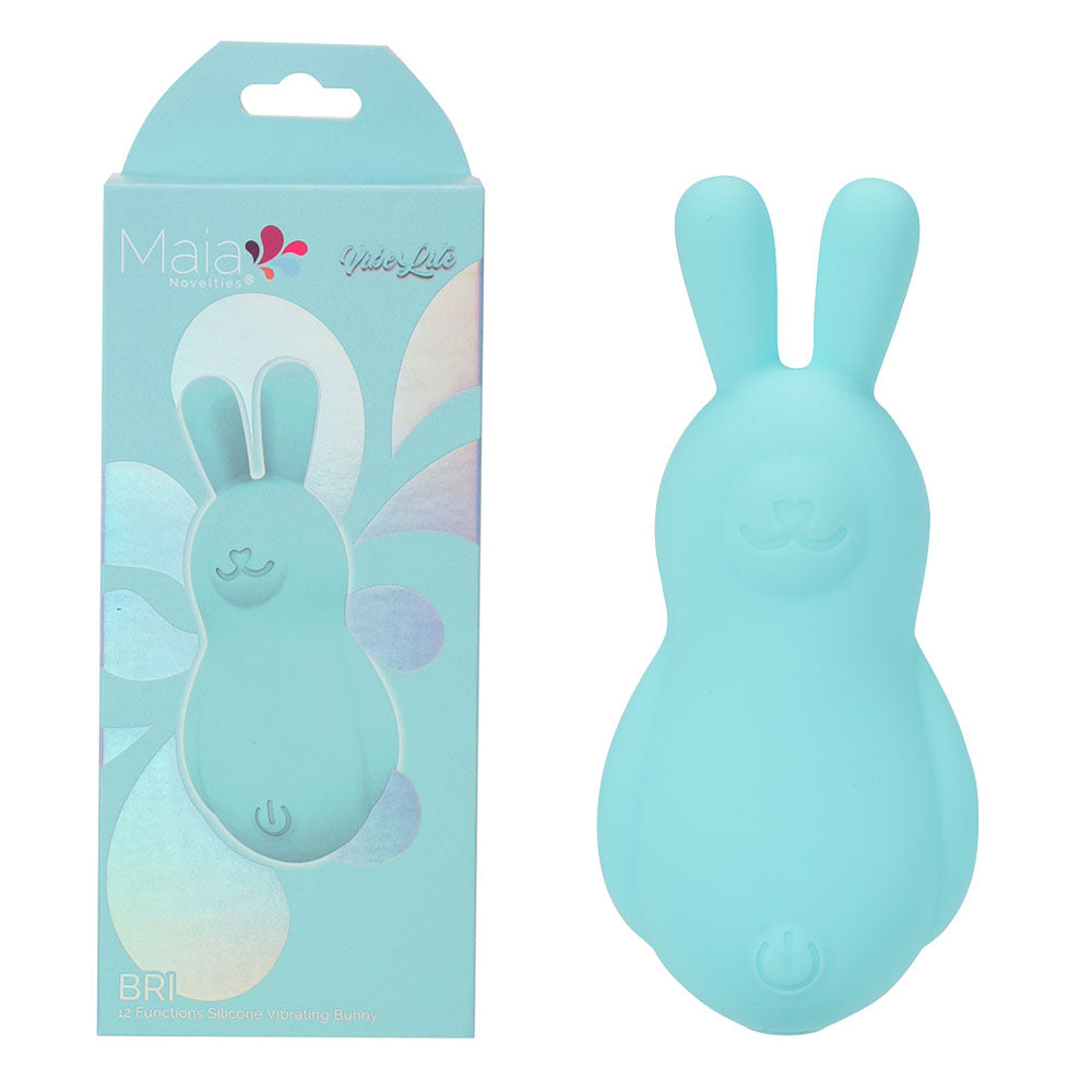 Maia Bri Teal Teal 9 Cm Usb Rechargeable Vibrating Bunny Bullet