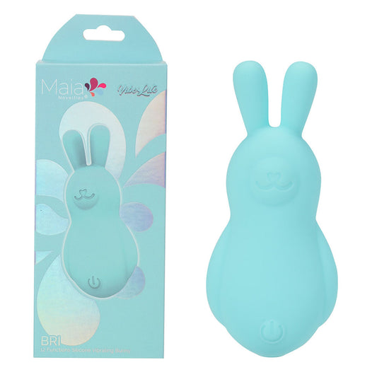 Maia Bri Teal Teal 9 Cm Usb Rechargeable Vibrating Bunny Bullet