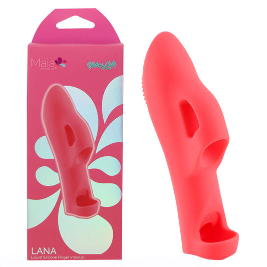 Maia Lana Red Red Usb Rechargeable Finger Stimulator