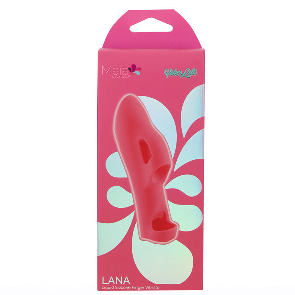 Maia Lana Red Red Usb Rechargeable Finger Stimulator