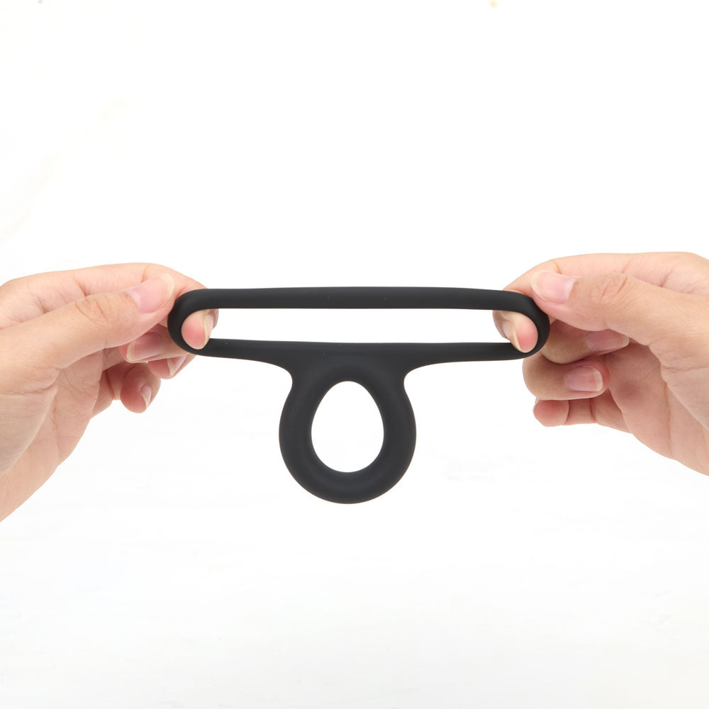 Maia Gavin Black Cock & Balls Ring