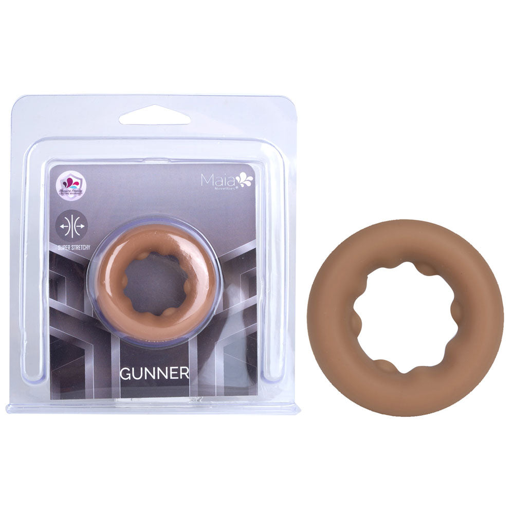 Maia Gunner Caramel Tan Brown Cock Ring