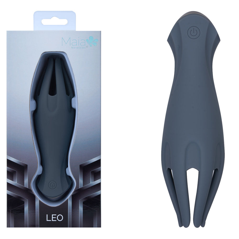 Maia Leo Grey Grey Usb Rechargeable Penis Head Tickler