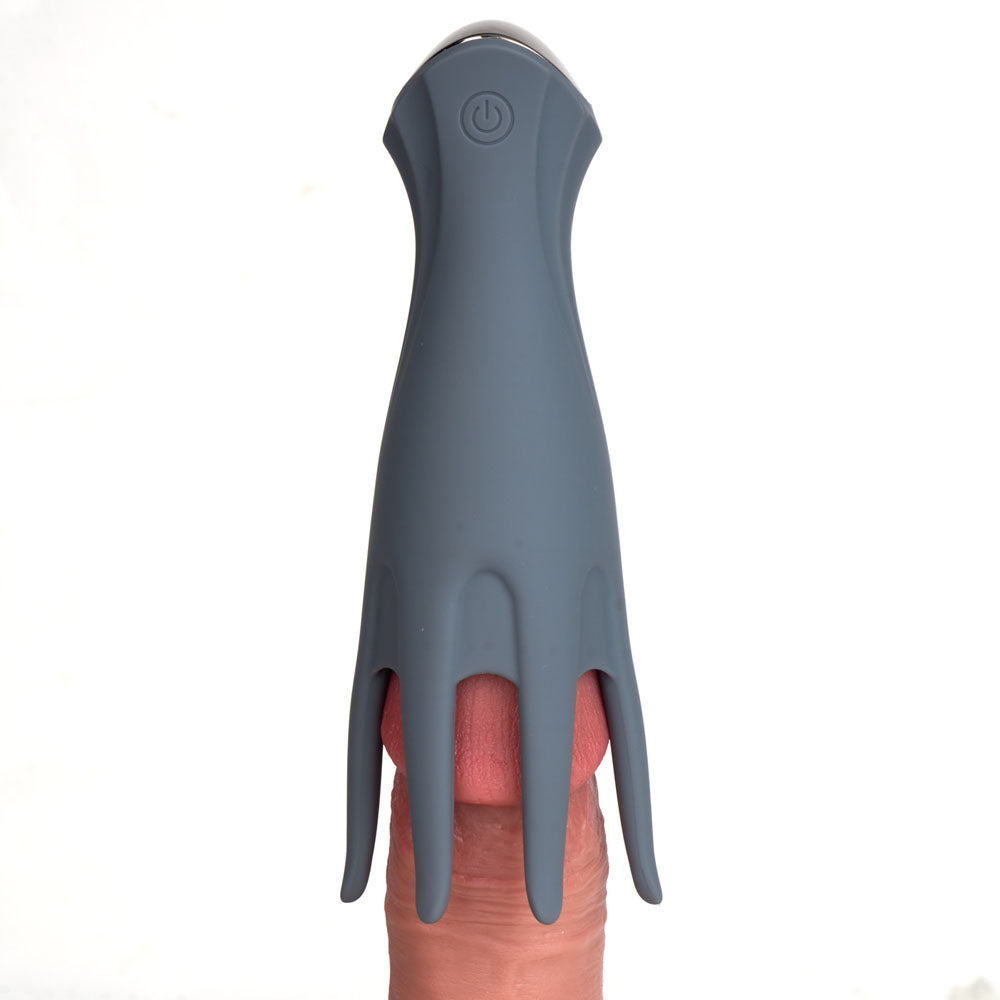 Maia Leo Grey Grey Usb Rechargeable Penis Head Tickler