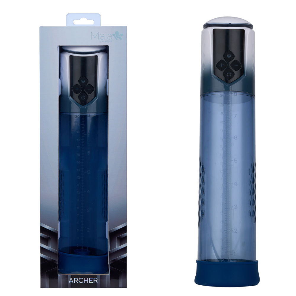 Maia Archer Blue Usb Rechargeable Automatic Penis Pump