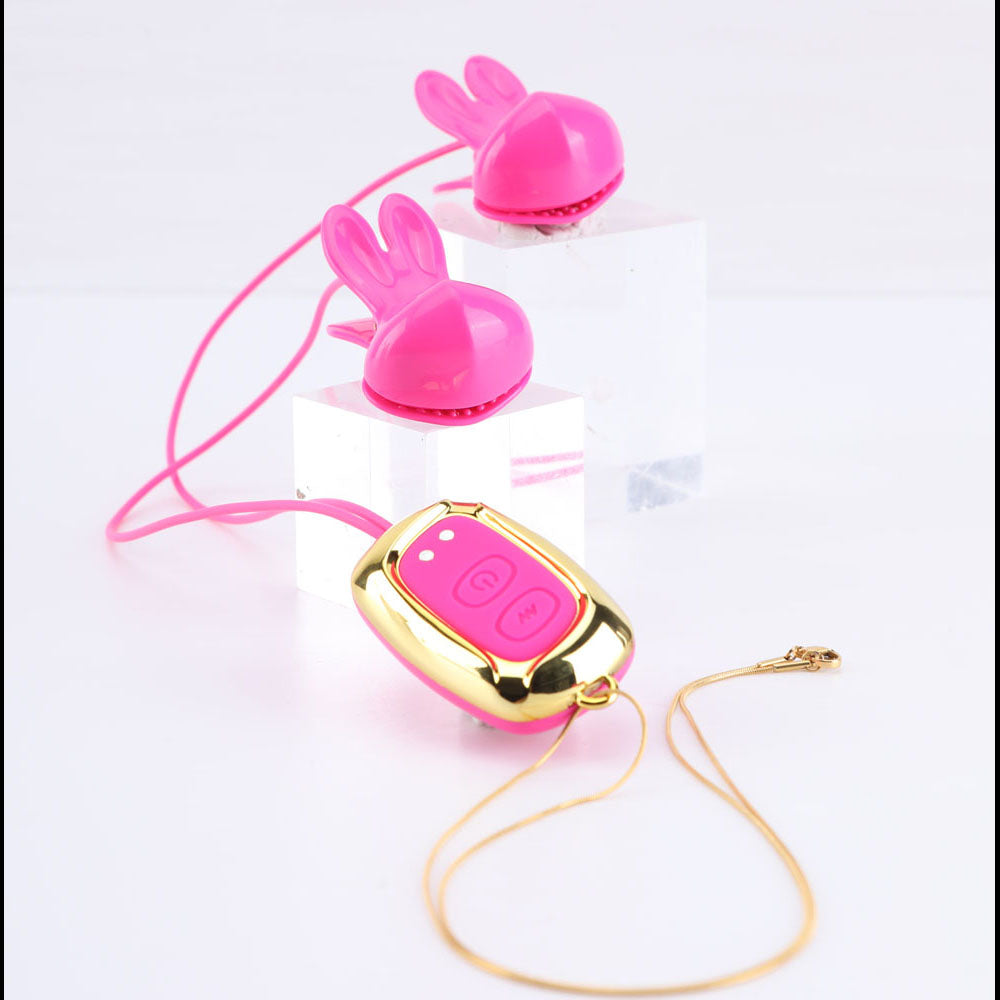 Maia Molli Pink Pink Usb Rechargeable Vibrating Nipple Clamps & Necklace