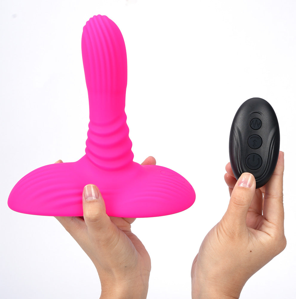 Maia Adira Pink Usb Rechargeable Thrusting Vibrator With Wireless Remote