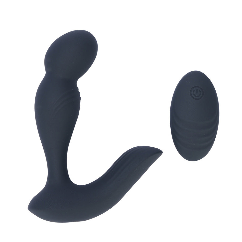 Maia Colton Black Black Usb Rechargeable Vibrating Prostate Massager With Wireless Remote