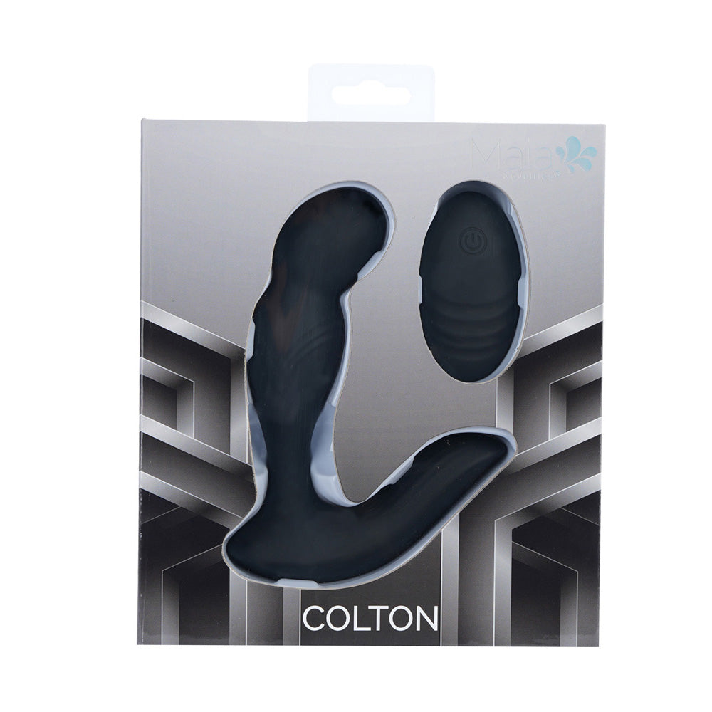 Maia Colton Black Black Usb Rechargeable Vibrating Prostate Massager With Wireless Remote