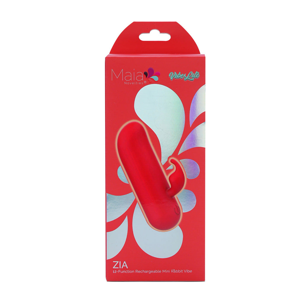 Maia Zia Red 7.6 Cm Usb Rechargeable Mini Bullet Rabbit