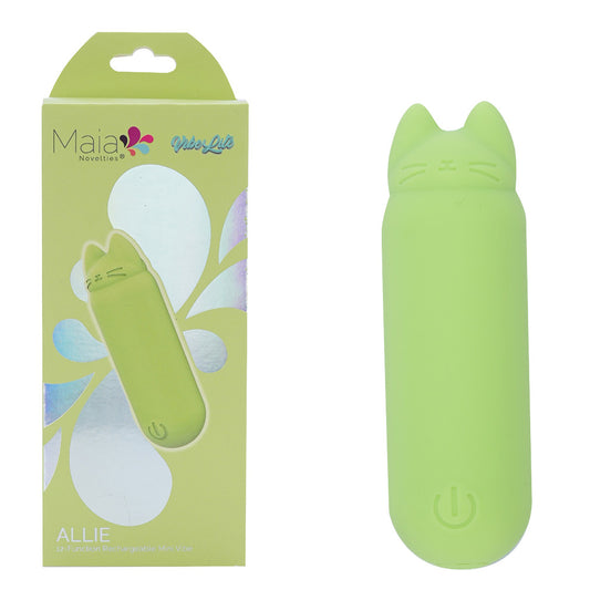 Maia Allie Green 7.6 Cm Usb Rechargeable Vibrating Bullet