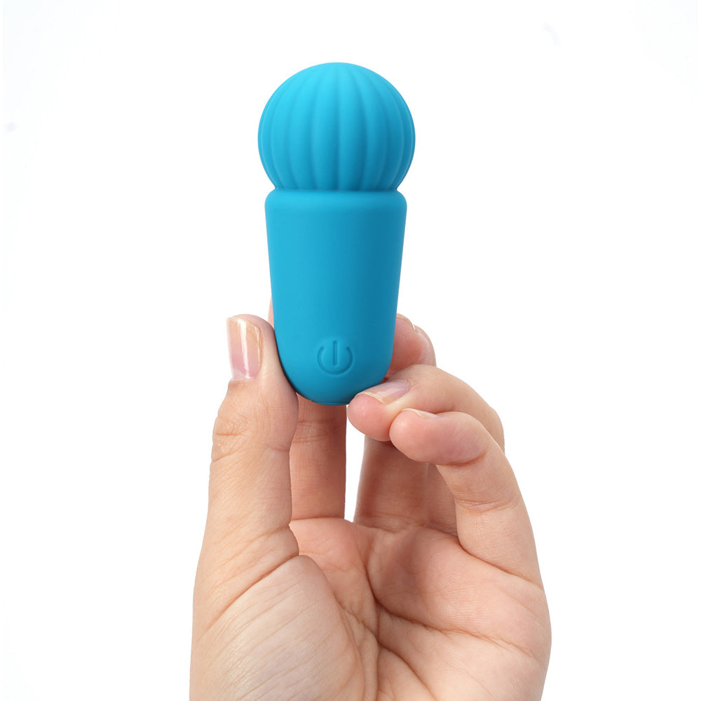 Maia Indi Blue 7.6 Cm Usb Rechargeable Mini Vibrating Wand