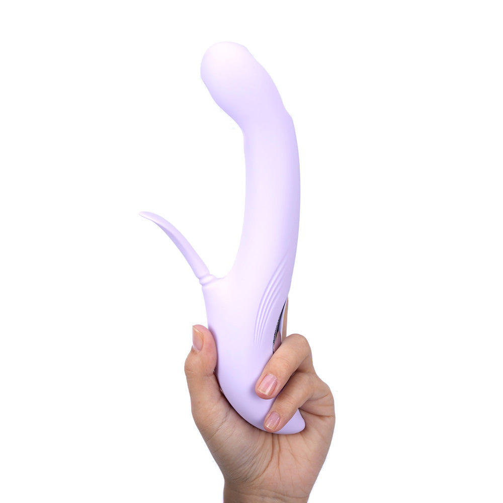 Maia Charli Lavender 22.9 Cm Usb Rechargeable Flapping & Tapping Rabbit Vibrator