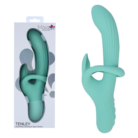 Maia Tenley Mint Green 24.1 Cm Usb Rechargeable Gyrating Rabbit Vibrator