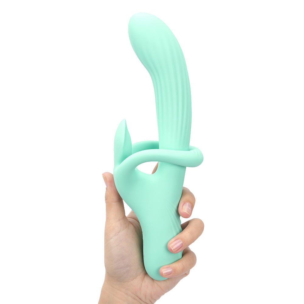 Maia Tenley Mint Green 24.1 Cm Usb Rechargeable Gyrating Rabbit Vibrator