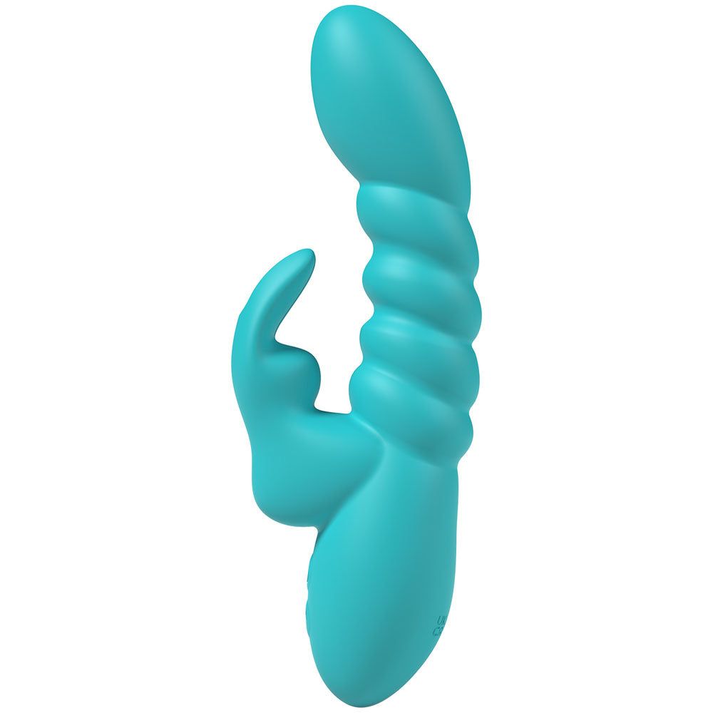 Party Up Brynlyn Teal Teal 18.2 Cm Usb Rechargeable Rabbit Vibrator