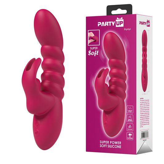 Party Up Brynlyn Pink Pink 18.2 Cm Usb Rechargeable Rabbit Vibrator